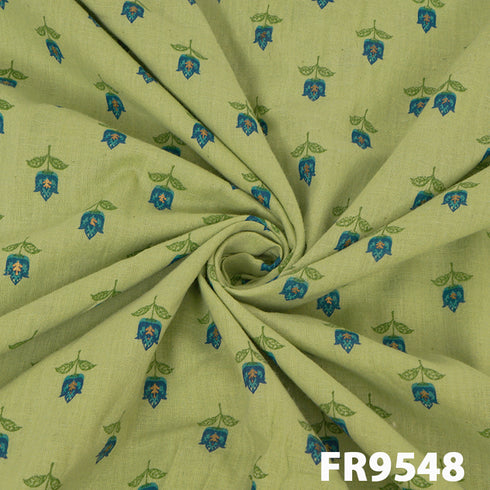 Foil Print Cotton Fabric-FR9548